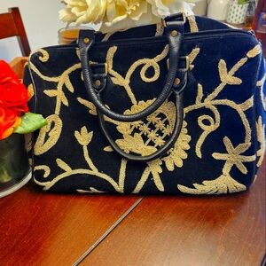 Indaba handcrafted wool embroidered purse